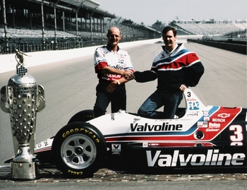Alan Mertens and Al Unser, Jr. at Indy